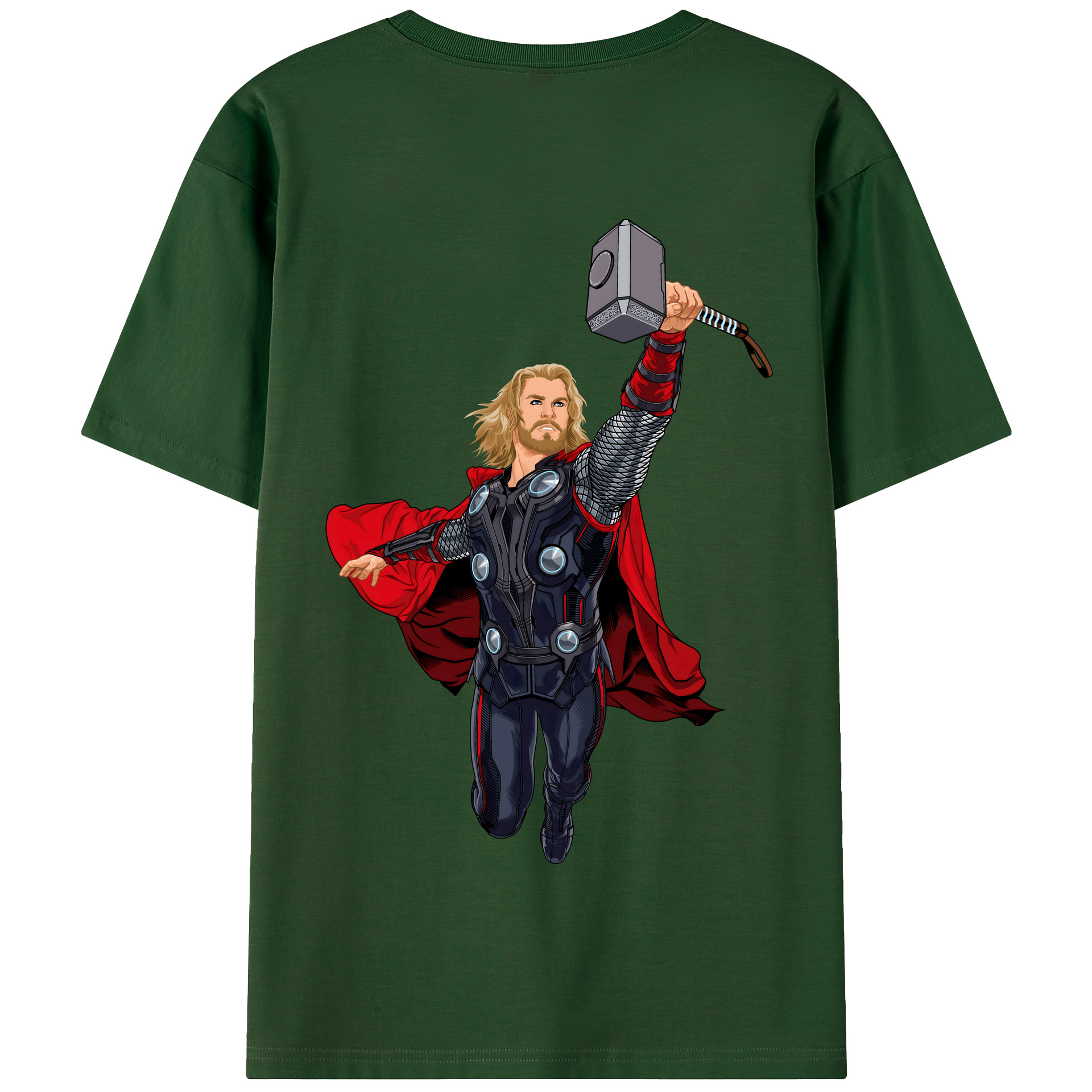 （画像用） アベンジャーズ The Avengers 綿100％半袖Tシャツ（背面プリント）